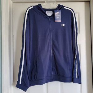 NWT Champion Navy Blue Zip Up Hoodie XL